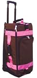 CG CARRY ON BAG MOCHA W/ PINK WEBBING