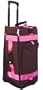 CG CARRY ON BAG MOCHA W/ PINK WEBBING