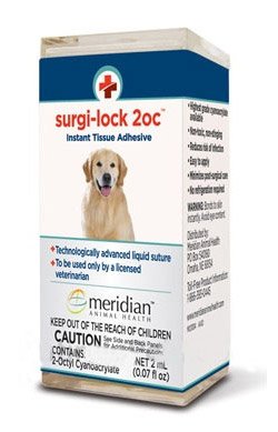 bandages for dogs:Meridian Surgi-Lock 2oc Instant Tissue Adhesive