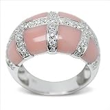 Size 8 18K white gold Cassendra Mother of Pearl Ring