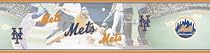 NY Mets MLB Prepasted Wall Border, 6-Inch-by-15-Foot