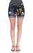 WallFlower Juniors Mid Thigh Camo Belted Denim Shorts