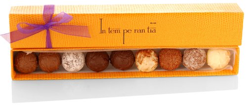 Mini - Mini Chocolate Truffles Assorted - 9 Pieces by Intemperantia chocolates