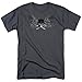 Trevco Batman-Ill Omen - Short Sleeve Adult 18-1 Tee - Charcoal44; 5X