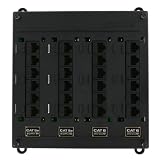 Twist and Mount Patch Panel, 12 CAT 5e ports and 12 CAT 6 ports, 476TM-654