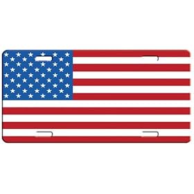 U.S.A. Flag License Plate