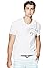 GUESS Men's Hadwin Logo Tee, True White, Medium