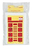 14'' x 17'' x 12 PIECES WHITE TERRY CLOTHES TOWEL SET