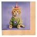 Party Supplies - Glamour Cats Napkins (16)