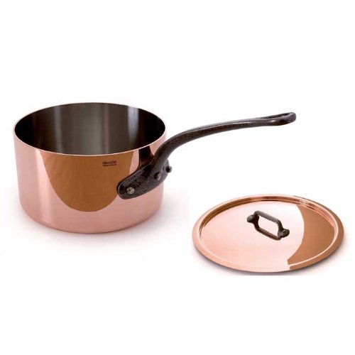 Mauviel Cookware: MHeritage 250C Copper-Stainless Saucepan with Lid