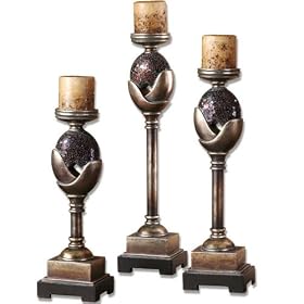 Atara Candleholders Set of 3 by Billy Moon