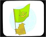 Decorated Mouse Pad with international, country, Mauritania