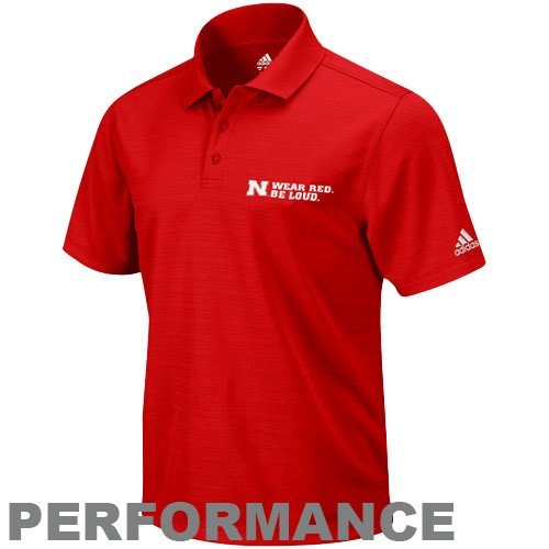 Best Price adidas Nebraska Cornhuskers Scarlet Red Out Around the World Red Polo