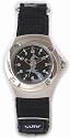 Boys Surfer style Watch with Black Dial and Black Velcro Strap