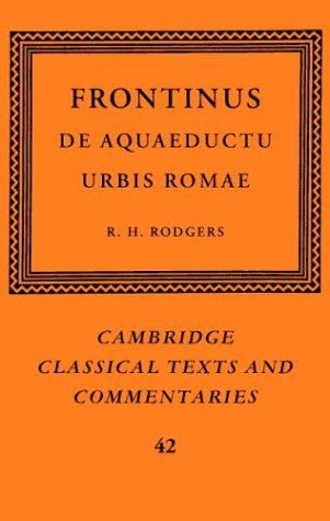 Frontinus: de Aquaeductu Urbis Romae