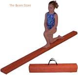 8 ft Orange Low Profile Suede FOLDING Balance Beam