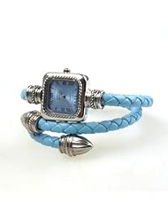 BestDealUSA Lady Fashion Classical Extend PU Leather Braided Strap Quartz Wrist Watch Gift