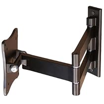 VideoSecu ML10B Articulating Wall mount for 10" to 22" TV LCD Monitor Display Black VESA100/75 -1E9