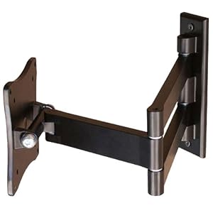VideoSecu ML10B Articulating Wall mount for 10 to 22 TV LCD Monitor Display Black VESA100... by VideoSecu