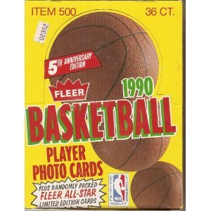 1990-91 Fleer Basketball Cards Box