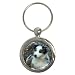 Australian Shepherd Puppy Key Chain (Round)