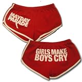 MAYDAY PARADE - Girls Make Boys Cry - Red Track Shorts