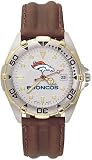 Denver Broncos Men's All Star Watch with Leather Band