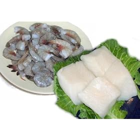2 lbs. Chilean Seabass and 2 lbs. Jumbo Shrimp by Charleston Seafood