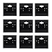 Adorox 200 Piece Black Earring Card Holders with Back Hook – Perfect for Earring Display and Organization