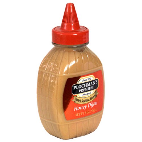 Plochman Honey Dijon Mustard, 9-Ounce Squeeze Bottles (Pack of 6) by Plochman