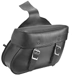 ALC Saddlebags 8209-02 Daytona II Chubby Premium Vinyl Plain Space-Saver Throw-Over Saddlebag - Pair