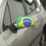 Produkt-Bild: Aussenspiegelflagge Brasilien Spiegelflagge im 2er Set(rechts/links) Au&szlig;enspiegelflagge