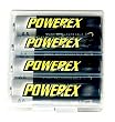 Powerex AA 2700mAh Rechargeable NiMH Batteries w/holder- 4 Batteries Per Pack