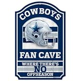 Dallas Cowboys Fan Cave Wood Sign