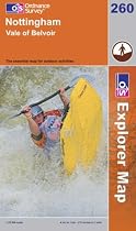 Ordnance Survey Explorer Map 260 Nottingham, Vale of Belvoir