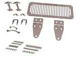 Rugged Ridge Satin Finish Jeep Accessories Hood Accessories Jeep Wrangler 1987 to 1995 (YJ) Hood Kit w/ Hood Hinges, Windshield Tie Down Kit, Hood Vent, & Footman Loop