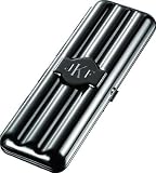New - Volker Triple Gunmetal Cigar Case - VCASE905
