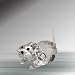 Crystal Dog 1 7/8" #G-1225