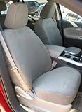 Exact Seat Covers, F493 V7, 2011-2012 Ford Edge Limited and Sport Pair Front Bucket Exact Fit Seat Covers, Gray Velour
