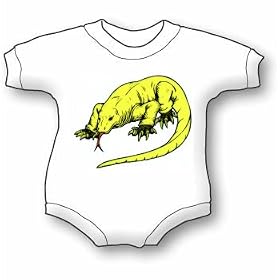 Click here to buy komodo dragon Baby Ultrasoft Onesie by E-Shirt.