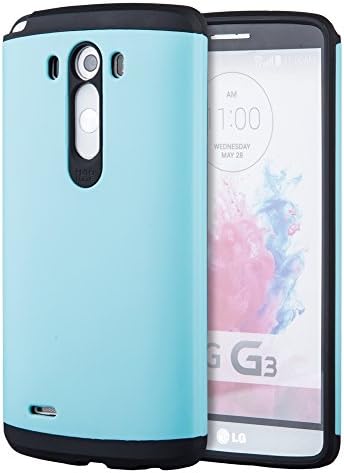 LG G3 Case, Noahvich Slim Armor Case for LG G3 - Retail Packaging (Mint)