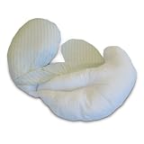 Boppy Total Body Pillow Cotton Slipcover, Sage Stripes by Boppy