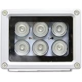 Univivi U06R WideAngle Long Range 130 Feet 6pcs LED Array Lights IR Illuminator