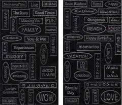 Ten Seconds Studio - Kabuka Double-Sided Mold 4.5"X8.5 - Kabuka 9 -Words