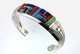 Native American Inlaid Cuff Bracelet