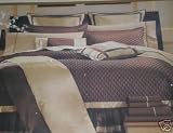 9pc King Luxioury Fully Stitched and Reverseable Marron/rust Silky Sateen Bed in a bag Comforter set