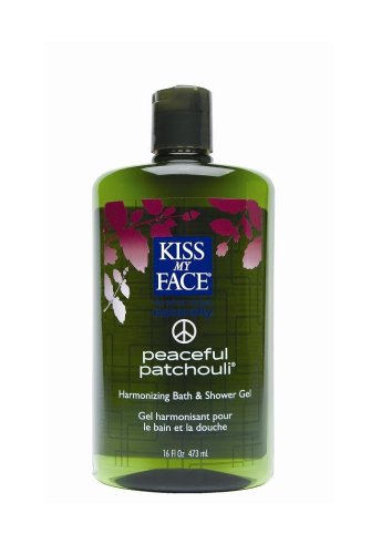 Kiss My Face Peaceful Patchouli Bath & Shower Gel, 16-Ounce Bottles (Pack of 3)