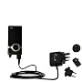International Wall / AC Charger for the Pure Digital Flip Video Mino - Gomadic Brand w/ TipExchange Technology