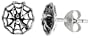 Tiny Sterling Silver Spider Stud Earrings