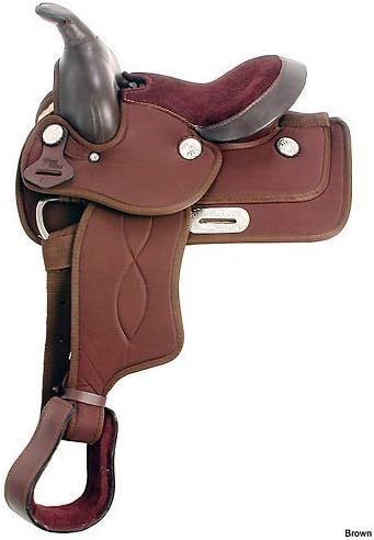 King Series Synthetic Pony Saddle 10 Brown